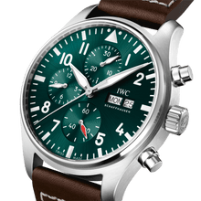 Load image into Gallery viewer, IWC Pilot&#39;s Watch Chronograph Green DIal
