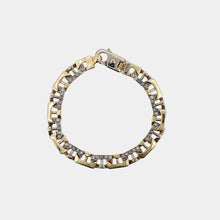Load image into Gallery viewer, Royal Estate 14K Yellow Gold Italian Link Pavé Men's Bracelet
