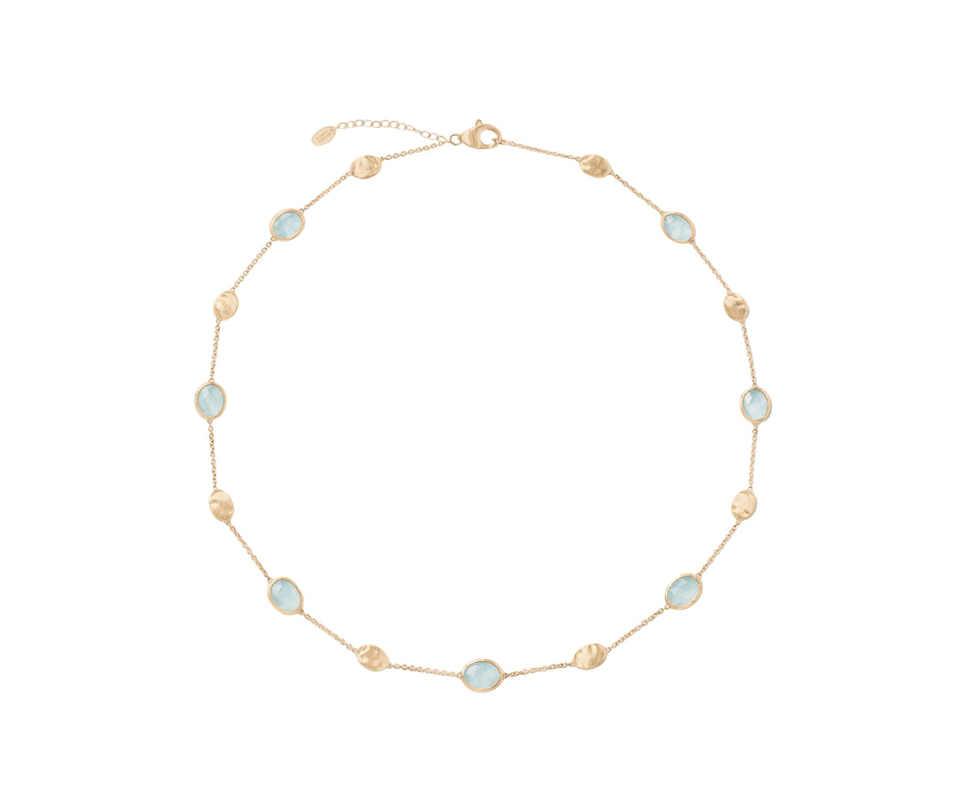 Marco Bicego 18K Yellow Gold Aquamara Siviglia Necklace