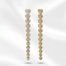 Load image into Gallery viewer, Royal Collection 18K Yellow Gold 4.13CTTW Diamonds Earrings
