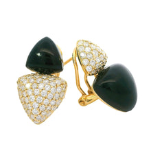 Load image into Gallery viewer, Royal Collection 18K Yellow Gold 0.85CT Diamond Earrings
