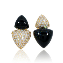 Load image into Gallery viewer, Royal Collection 18K Yellow Gold 0.85CT Diamond Earrings
