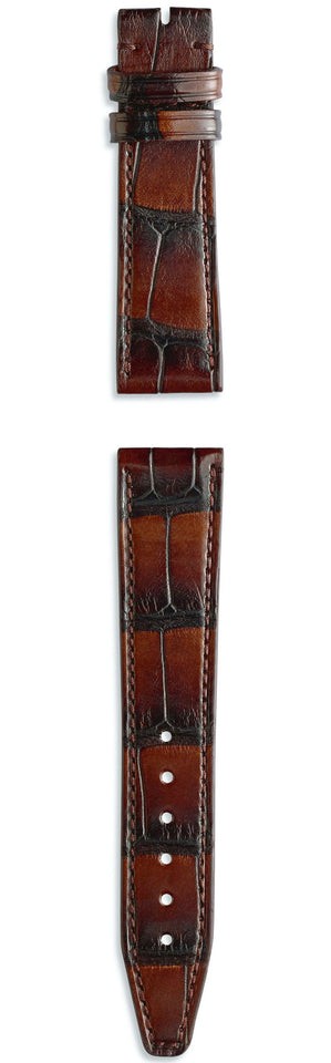 IWC Strap Alligator Marron Brown For Pin Buckle