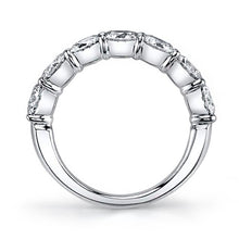 Load image into Gallery viewer, Royal Collection Platinum 3.55 CTW 7-Stone Round Diamond Buttercup Band
