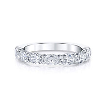 Load image into Gallery viewer, Royal Collection Platinum 1.74 CTW Horizontal Oval Cut Halfway Diamond Band
