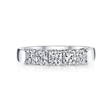 Load image into Gallery viewer, Royal Collection Platinum 2.51 CTW 5-Stone Cushion Cut Diamond Band
