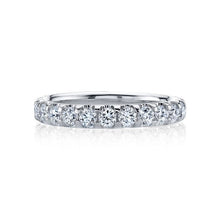 Load image into Gallery viewer, Royal Collection 14K White Gold 3.82 CTW U-Prong Round Brilliant Diamond Eternity Band
