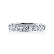 Royal Collection 14K White Gold 3.82 CTW U-Prong Round Brilliant Diamond Eternity Band