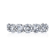 Royal Collection 18K White Gold 4.73 CTW Round Brilliant Diamond Eternity Band