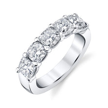 Load image into Gallery viewer, Royal Collection Platinum 2.51 CTW 5-Stone Cushion Cut Diamond Band
