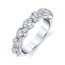 Load image into Gallery viewer, Royal Collection Platinum 3.55 CTW 7-Stone Round Diamond Buttercup Band
