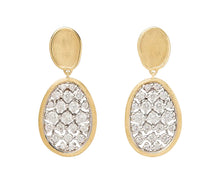 Load image into Gallery viewer, Marco Bicego 18K Two-Tone Gold Diamond Lunaria Alta Drop Earrings
