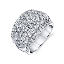 Load image into Gallery viewer, Royal Collection Platinum 3.49 CTW Micro Pave Wide Diamond Cigar Band
