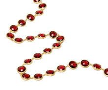 Load image into Gallery viewer, Marco Bicego 18K Yellow Gold Jaipur Color Red Garnet Bezel Set Necklace
