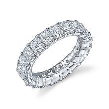 Load image into Gallery viewer, Royal Collection Platinum 2.01 CTW Horizontal Emerald Cut Diamond Eternity Band
