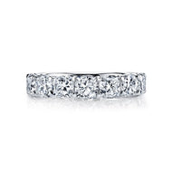 Royal Collection Platinum 2.02 CTW 7-Stone Cushion Cut Diamond Buttercup Band