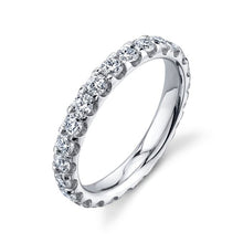 Load image into Gallery viewer, Royal Collection 14K White Gold 3.82 CTW U-Prong Round Brilliant Diamond Eternity Band
