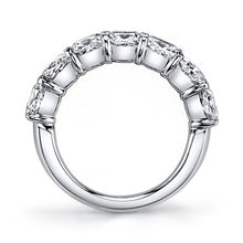 Load image into Gallery viewer, Royal Collection Platinum 2.02 CTW 7-Stone Cushion Cut Diamond Buttercup Band
