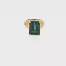 Load and play video in Gallery viewer, Marco Bicego 18K Yellow Gold Unico Aquamarine Cocktail RIng
