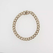 Load and play video in Gallery viewer, Royal Estate 14K Yellow Gold Solid Curb Link Bracelet 8.25"
