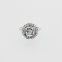 Load and play video in Gallery viewer, Royal Estate 18K White Gold 0.47 CT Diamond Halo Ring
