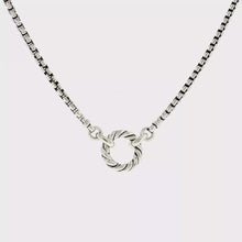 Load and play video in Gallery viewer, Royal Estate David Yurman Sterling Silver Box Chain Amulet Necklace
