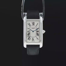 Load and play video in Gallery viewer, Cartier Tank Americaine Collection Privee in Platinum (Model: 1734B)
