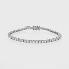 Load and play video in Gallery viewer, Royal Collection Classic Diamond Tennis Bracelet in White Gold
