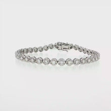 Load and play video in Gallery viewer, Royal Collection Classic Diamond Tennis Bracelet in White Gold

