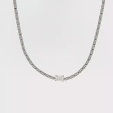 Load and play video in Gallery viewer, Royal Collection Emerald Cut Diamond Necklace
