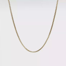 Load and play video in Gallery viewer, Royal Estate 14K Yellow Gold 18-Inch Box Chain
