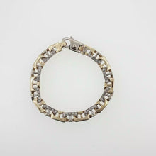 Load and play video in Gallery viewer, Royal Estate 14K Yellow Gold Italian Link Pavé Men's Bracelet
