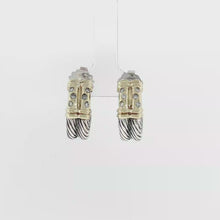 Load and play video in Gallery viewer, Royal Estate David Yurman Two-Row Diamond Earring
