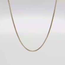 Load and play video in Gallery viewer, Royal Estate 14K Yellow Gold 18-Inch Box Chain
