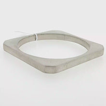 Load and play video in Gallery viewer, Royal Collection Sterling Silver Square Profile Brushed Matte Bangle
