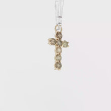 Load and play video in Gallery viewer, Royal Estate 14K Yellow Gold Cross Pendant Necklace
