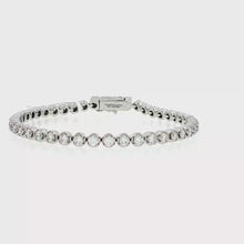 Load and play video in Gallery viewer, Royal Collection White Gold Diamond Tennis Bracelet
