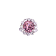 Royal Collection Pink Tourmaline and Diamond Ring