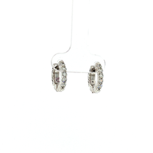 Load image into Gallery viewer, Royal Collection 14K White Gold 0.51 CTW Diamond Huggie Earrings
