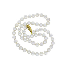 Load image into Gallery viewer, Royal Collection 18K Yellow Gold Cultured Pearl 7-7.5mm Necklace
