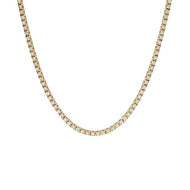 Royal Collection 14K Yellow Gold Diamond Tennis Necklace