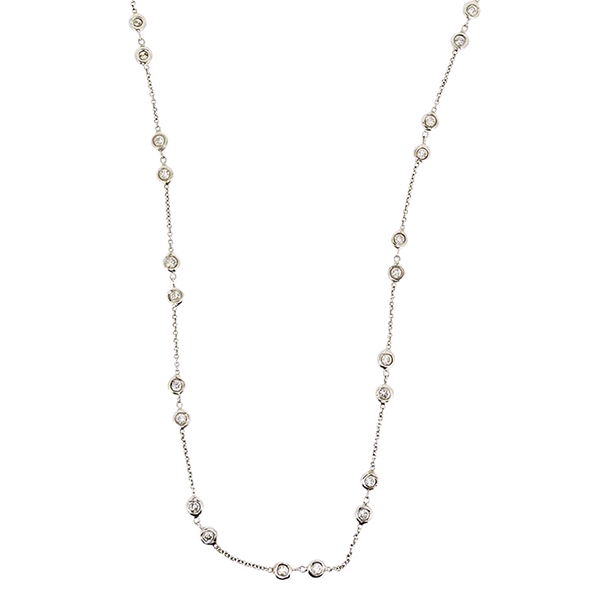 Meira T 14K White Gold Diamond Necklace