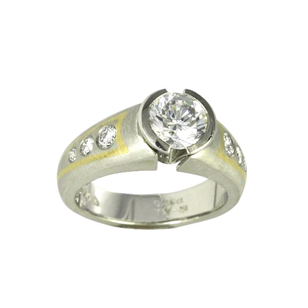Christian Bauer 6-Diamond Gradient Ring