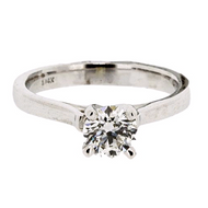 Hearts On Fire 14K White Gold 4 Prong Diamond Ring