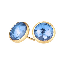 Load image into Gallery viewer, Marco Bicego Jaipur Color Collection Blue Topaz Stud Earrings
