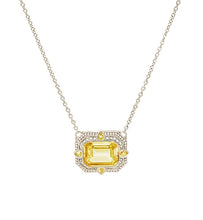 Load image into Gallery viewer, Aria Canary Crystal Pendant
