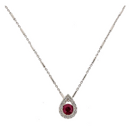 Cordova Diamond & Ruby Pendant