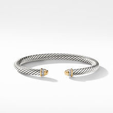 Load image into Gallery viewer, Cable Classics Bracelet with Gold Domes and Diamonds
