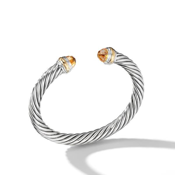 Cable Classics Collection Bracelet with Citrine and 14K Gold