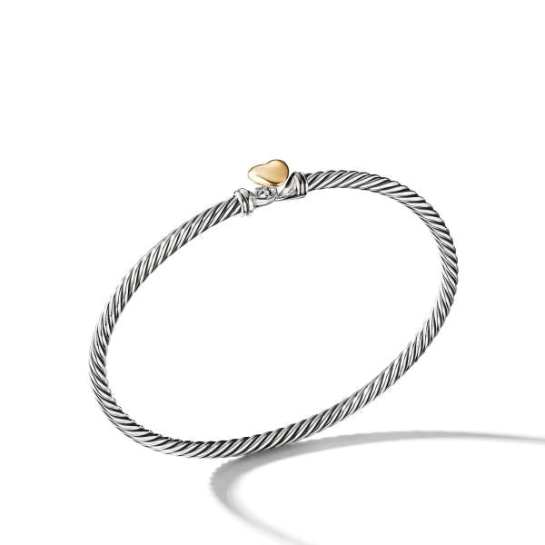 Cable Collectibles Heart Bracelet with Gold